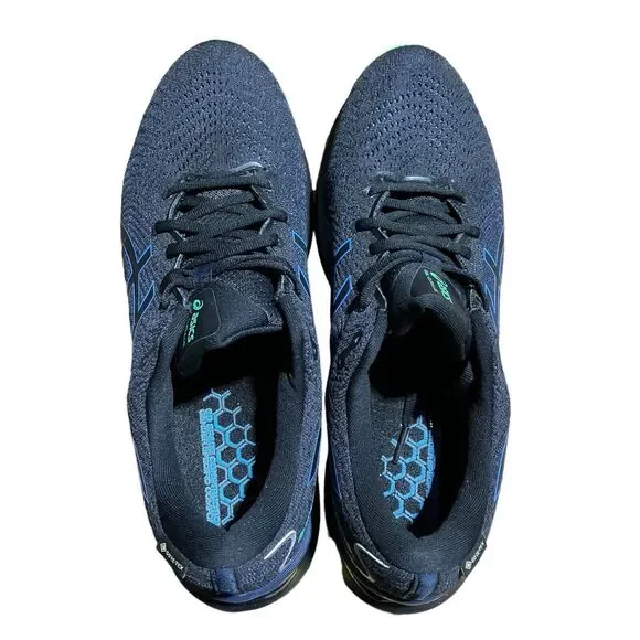 ASICS Gel Cumulus 24 Mens 12 GORE-TEX 'Black Blue Coast' 1011B484-001 Sneakers